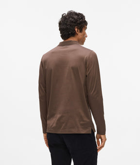 Long-sleeved polo shirt