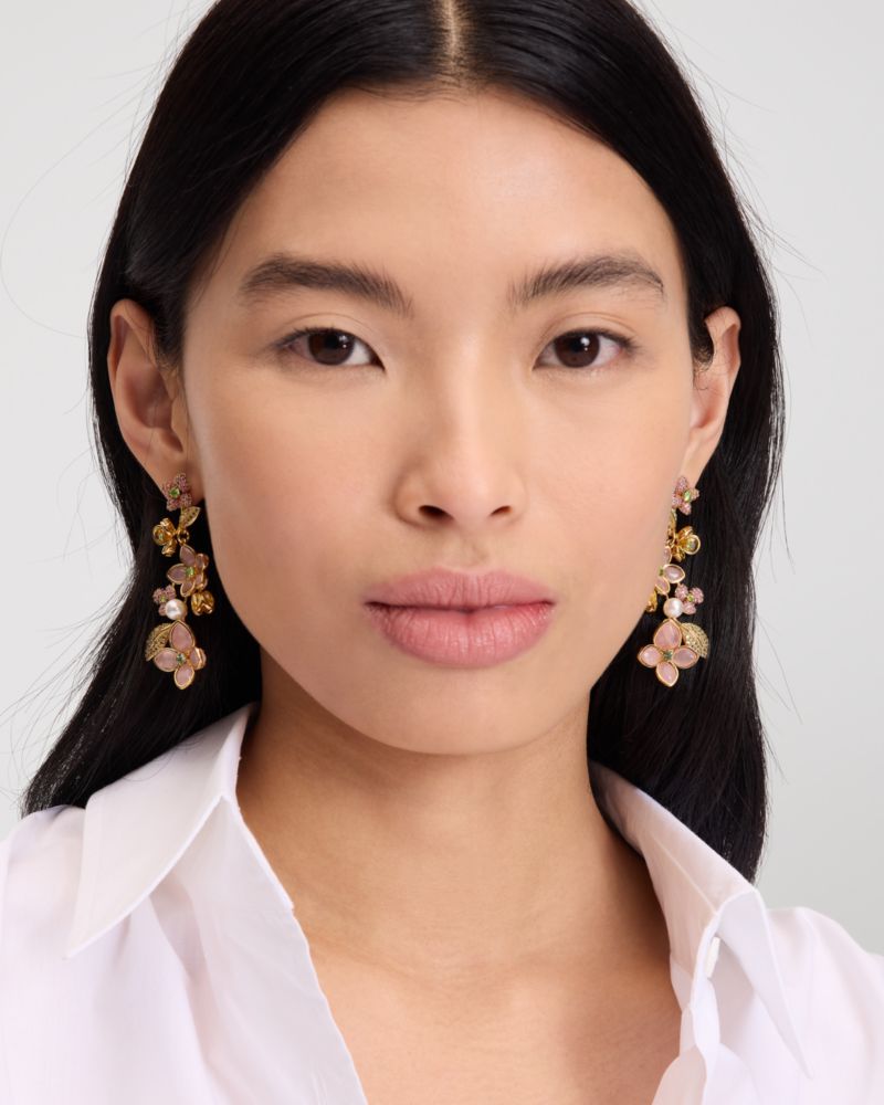 Pastel Petals Linear Earrings