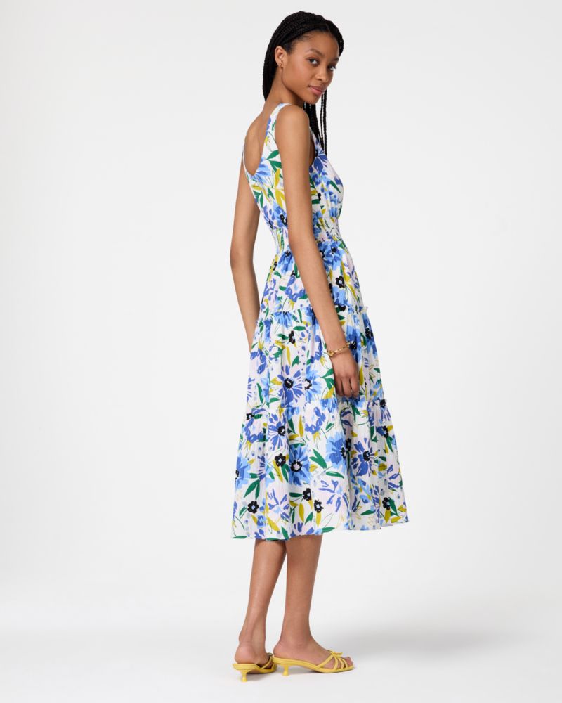 Festive Floral Tiered Dress