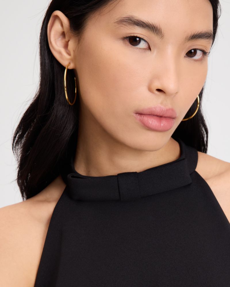 Scallop Bow Neck Dress