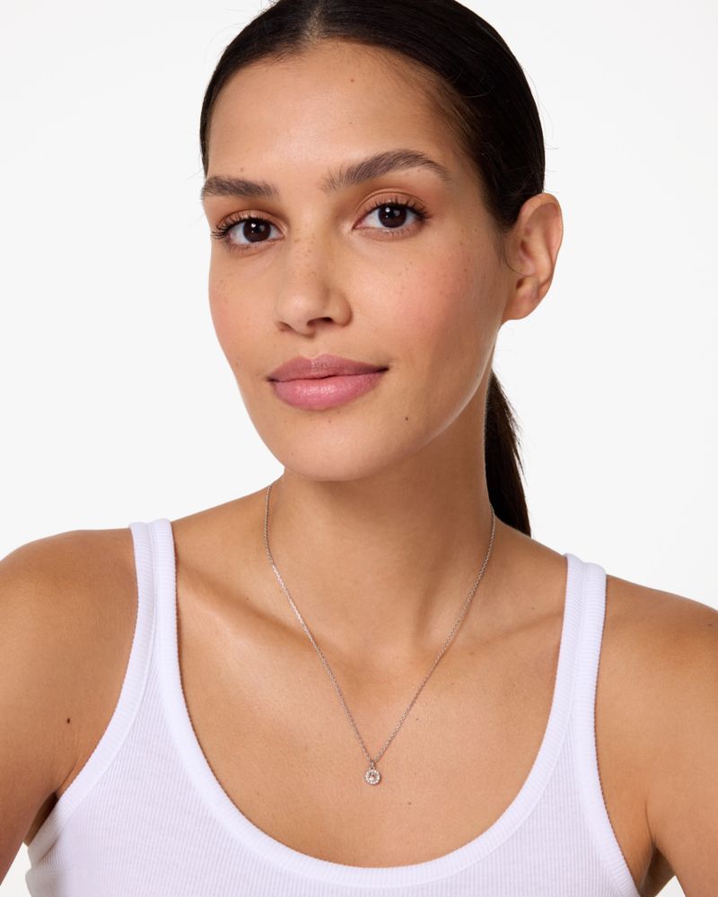 You're A Gem Pave Halo Pendant