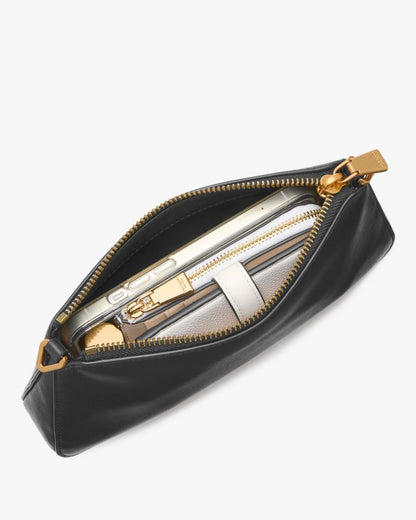 Grace Crinkle Metallic Pochette Bag
