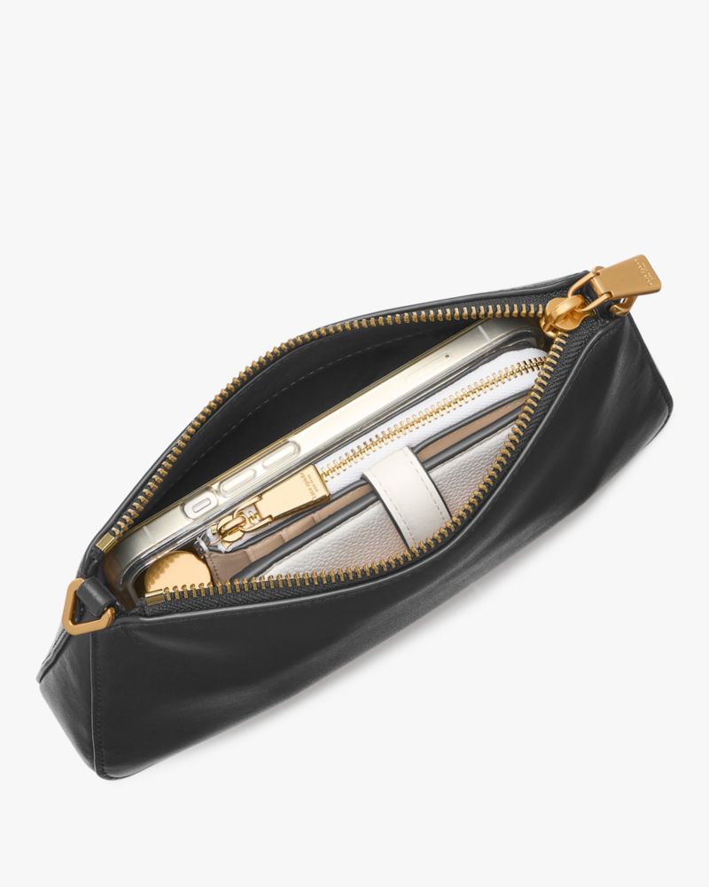 Grace Crinkle Metallic Pochette Bag