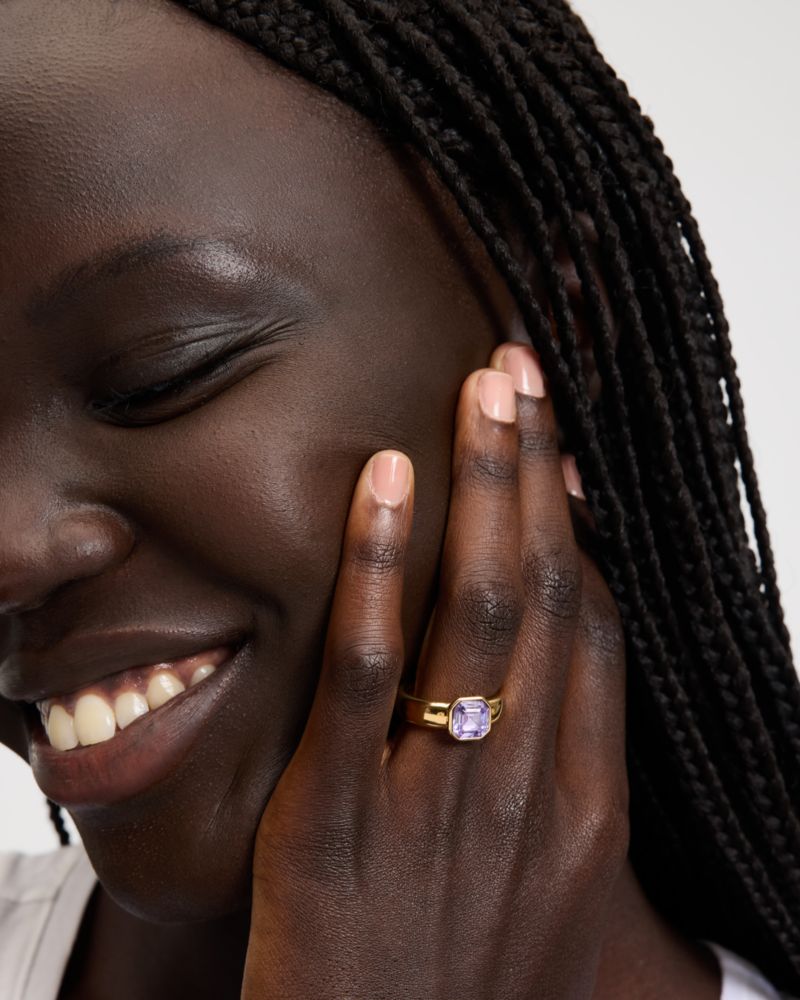 Keep Sparkling Asscher Ring