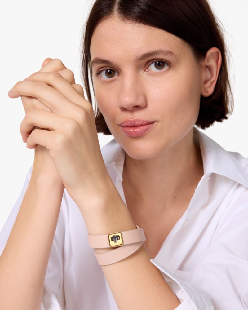 Phoebe Leather Double Wrap Bracelet