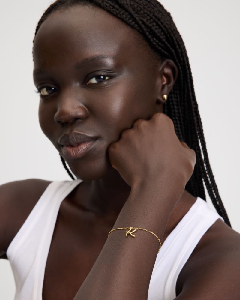 Initial Script Bracelet