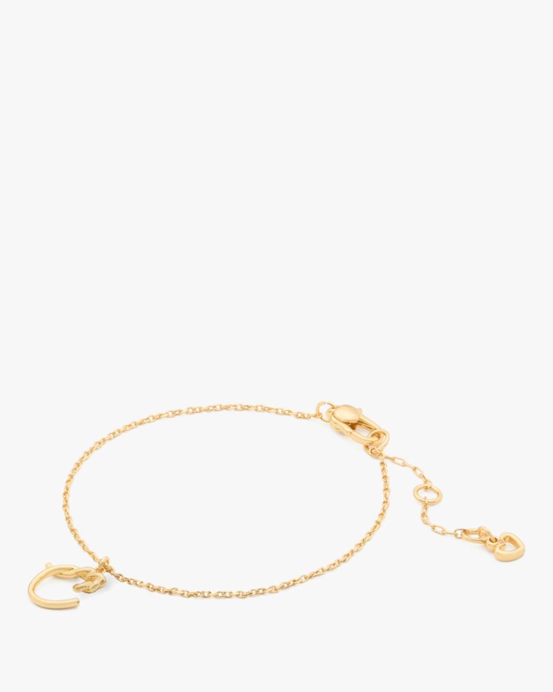 Initial Script Bracelet