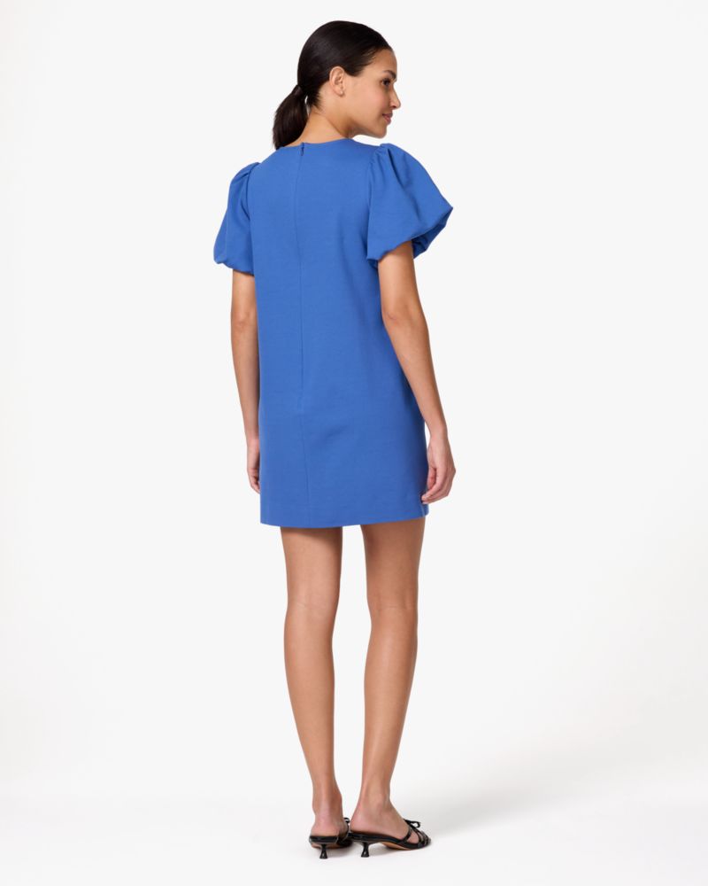 Ponte Puff Sleeve Shift Dress