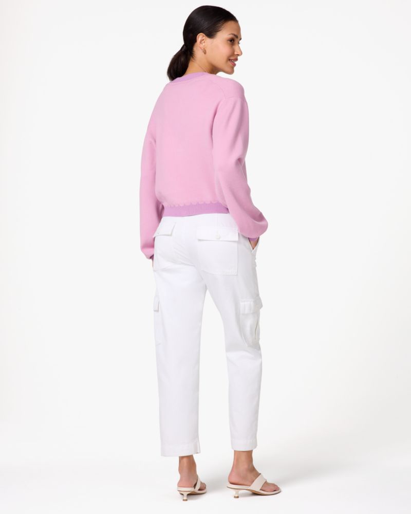 Scallop Spade Logo Cardigan