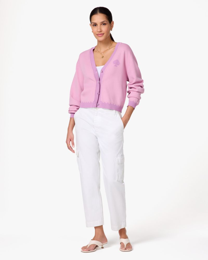 Scallop Spade Logo Cardigan