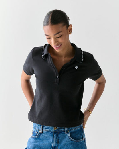 Ruffle Logo Polo Shirt