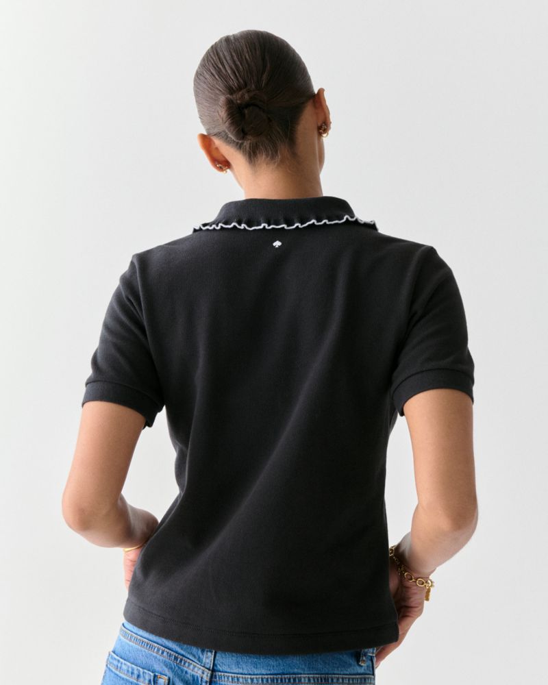 Ruffle Logo Polo Shirt