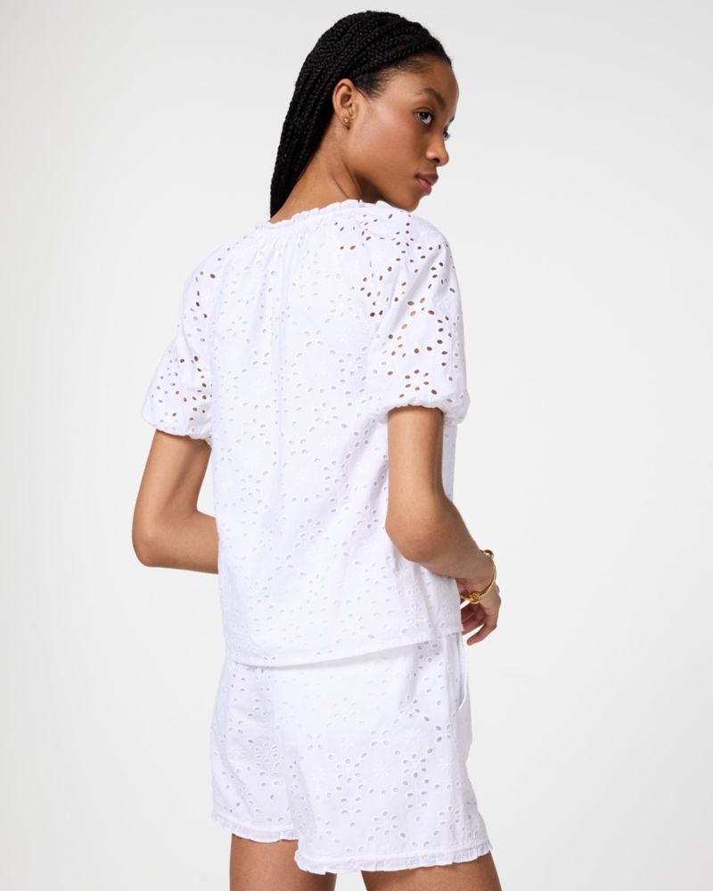 Floral Eyelet Blouse