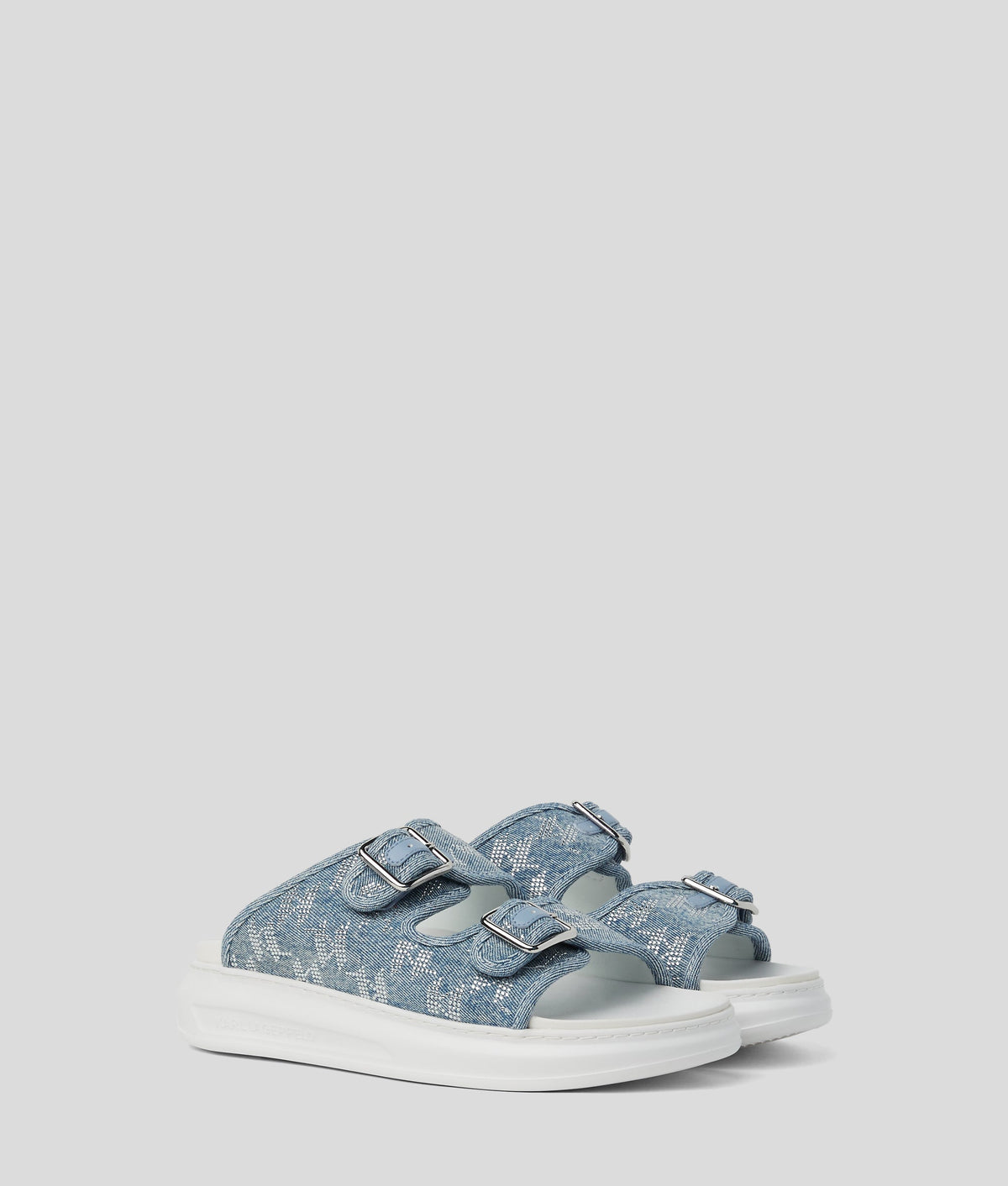 KAPRI DENIM RHINESTONE SLIPPERS