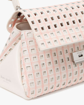 Grace Perforated Convertible Shoulder Bag