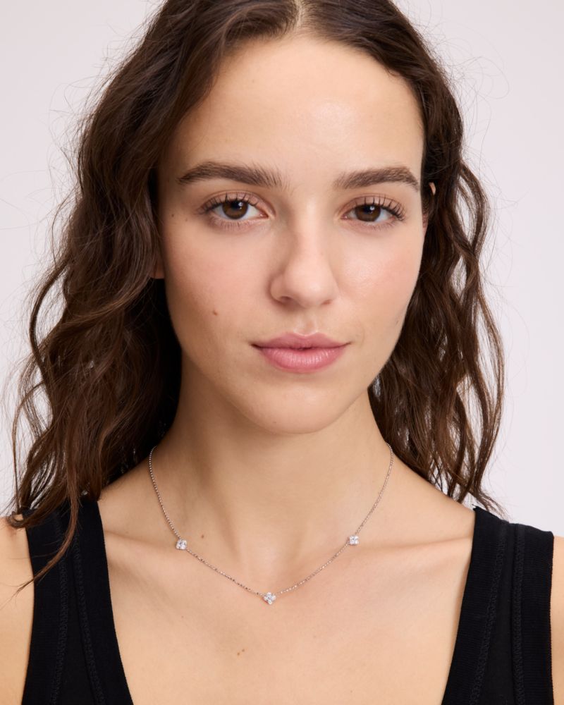 Kate Spade Fine Time To Shine Diamond Flower Necklace
