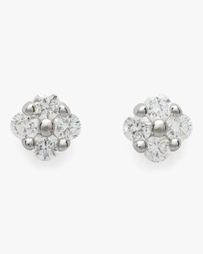 Kate Spade Fine Time To Shine Diamond Flower Studs
