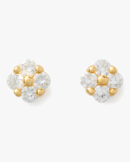 Kate Spade Fine Time To Shine Diamond Flower Studs