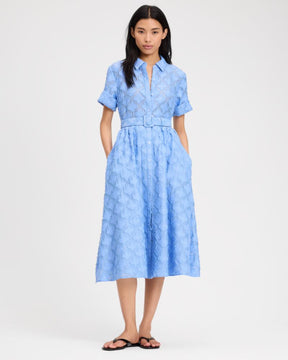 Belted Midi Shirt Dress