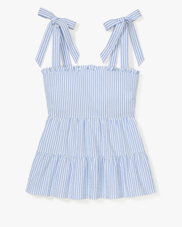Seersucker Tiered Top