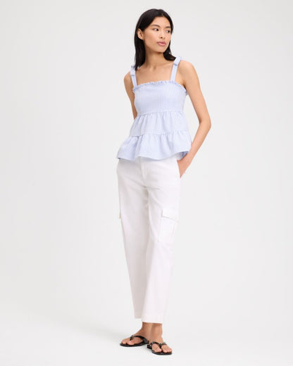 Seersucker Tiered Top