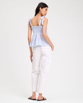 Seersucker Tiered Top