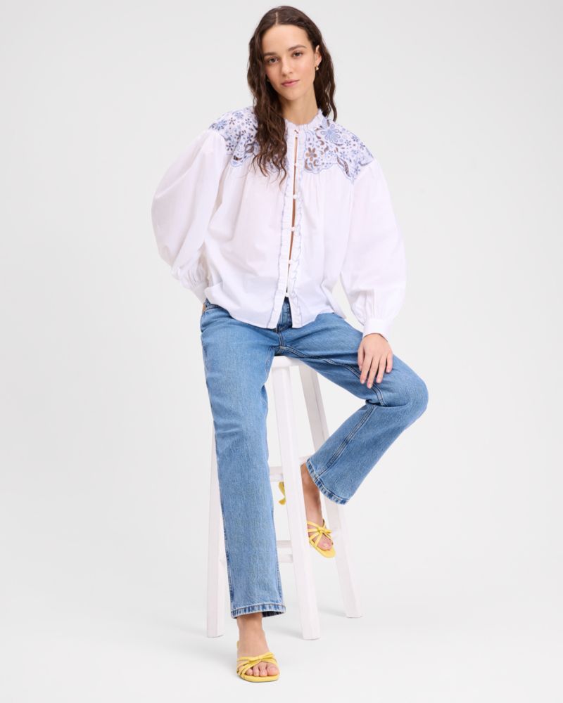 Floral Embroidered Blouse