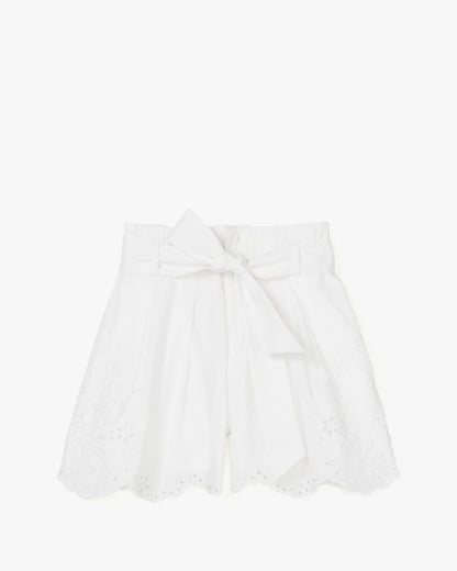 Floral Embroidered Shorts