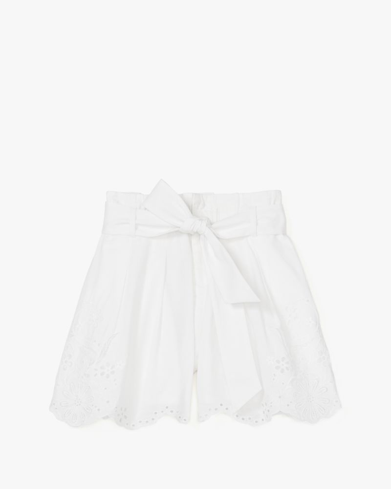 Floral Embroidered Shorts
