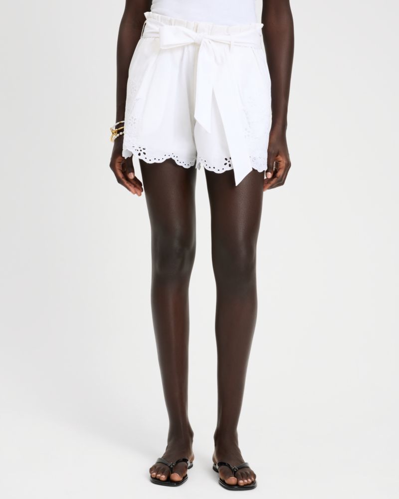 Floral Embroidered Shorts