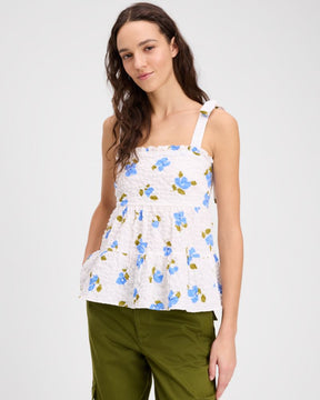 Painterly Bouquet Tiered Top