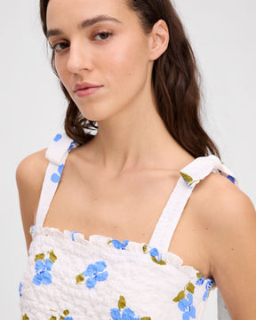 Painterly Bouquet Tiered Top