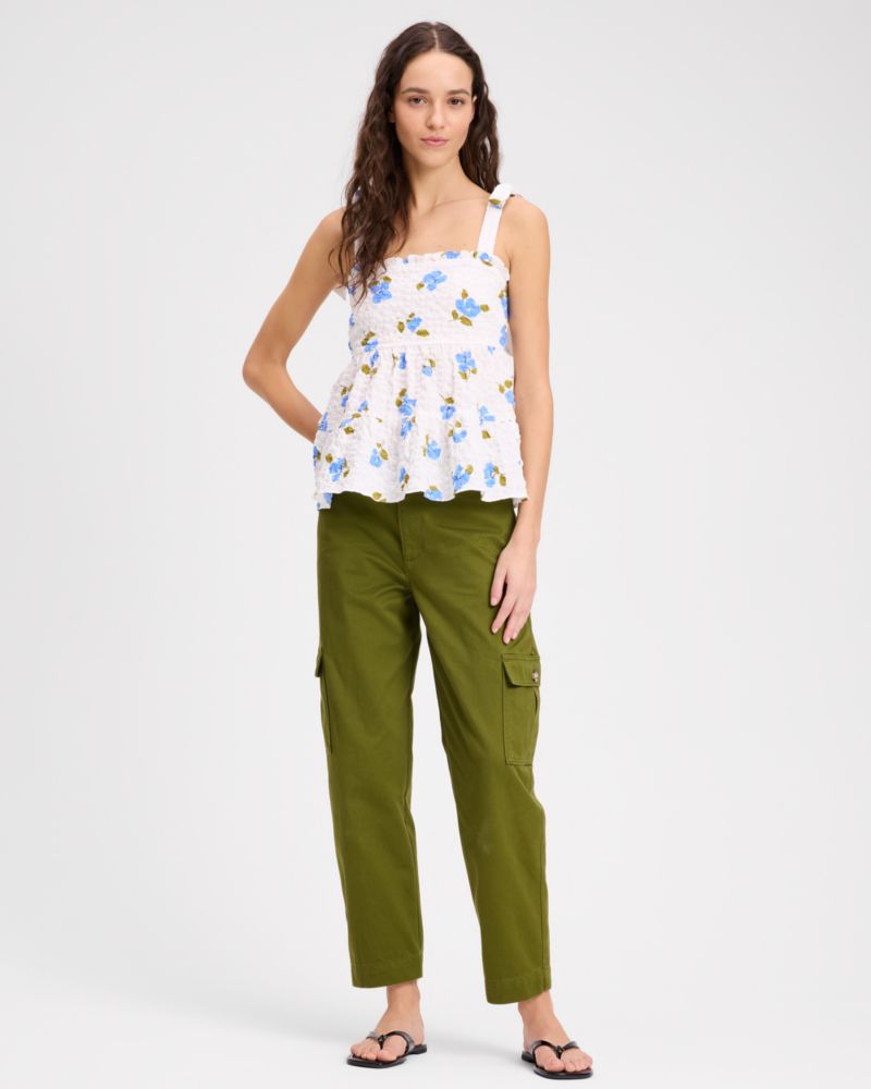 Painterly Bouquet Tiered Top