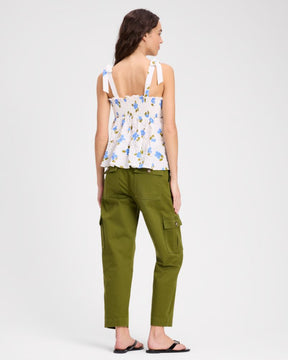 Painterly Bouquet Tiered Top