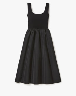 Mixed Media Midi Dress