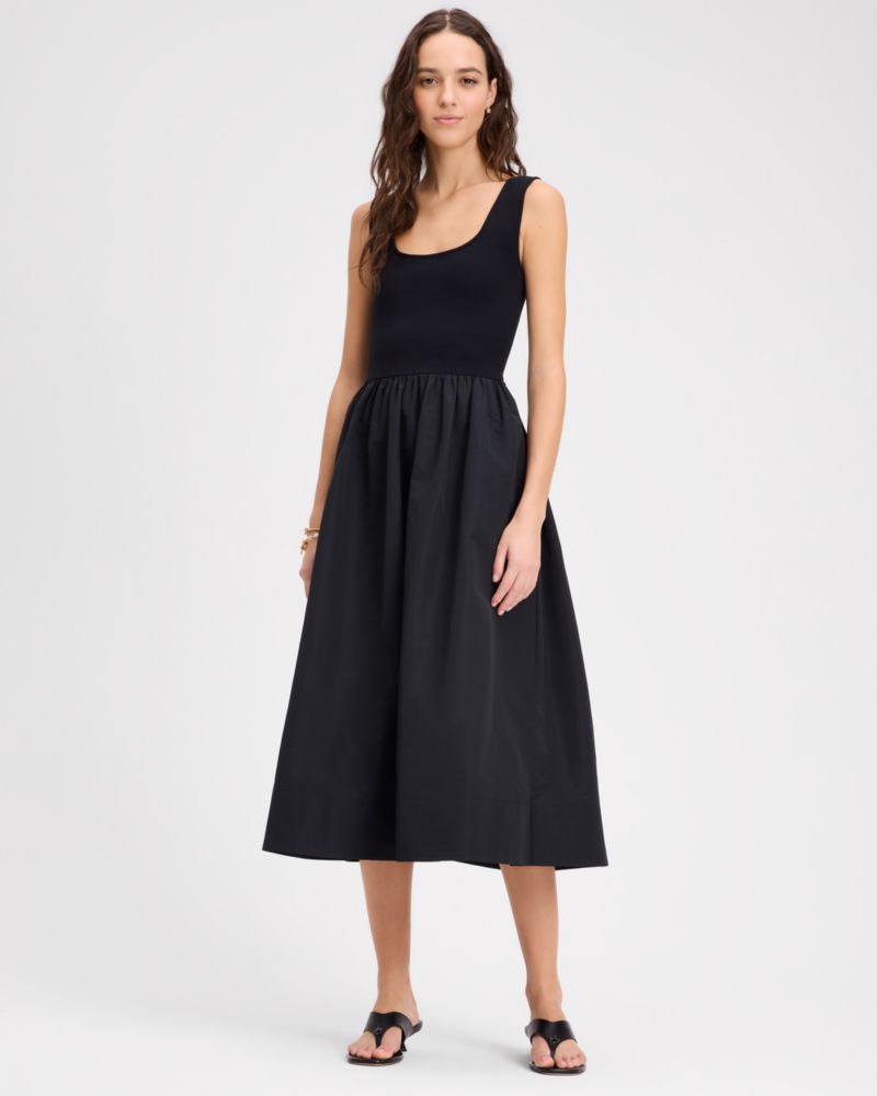 Mixed Media Midi Dress