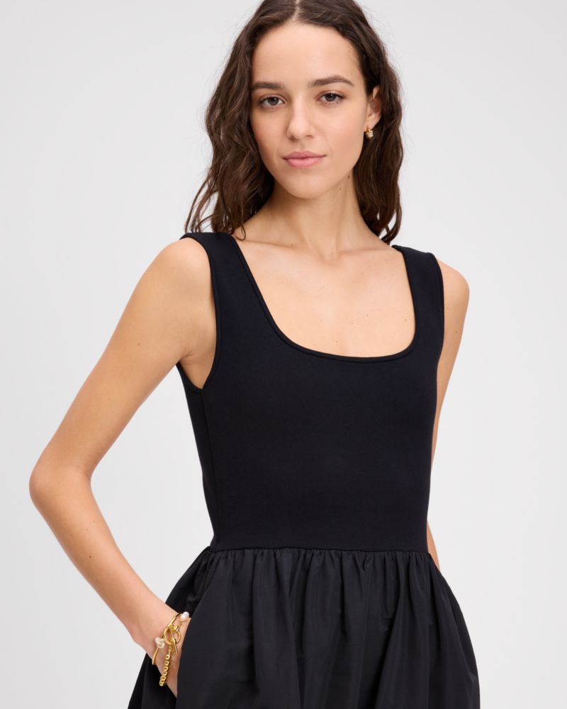 Mixed Media Midi Dress