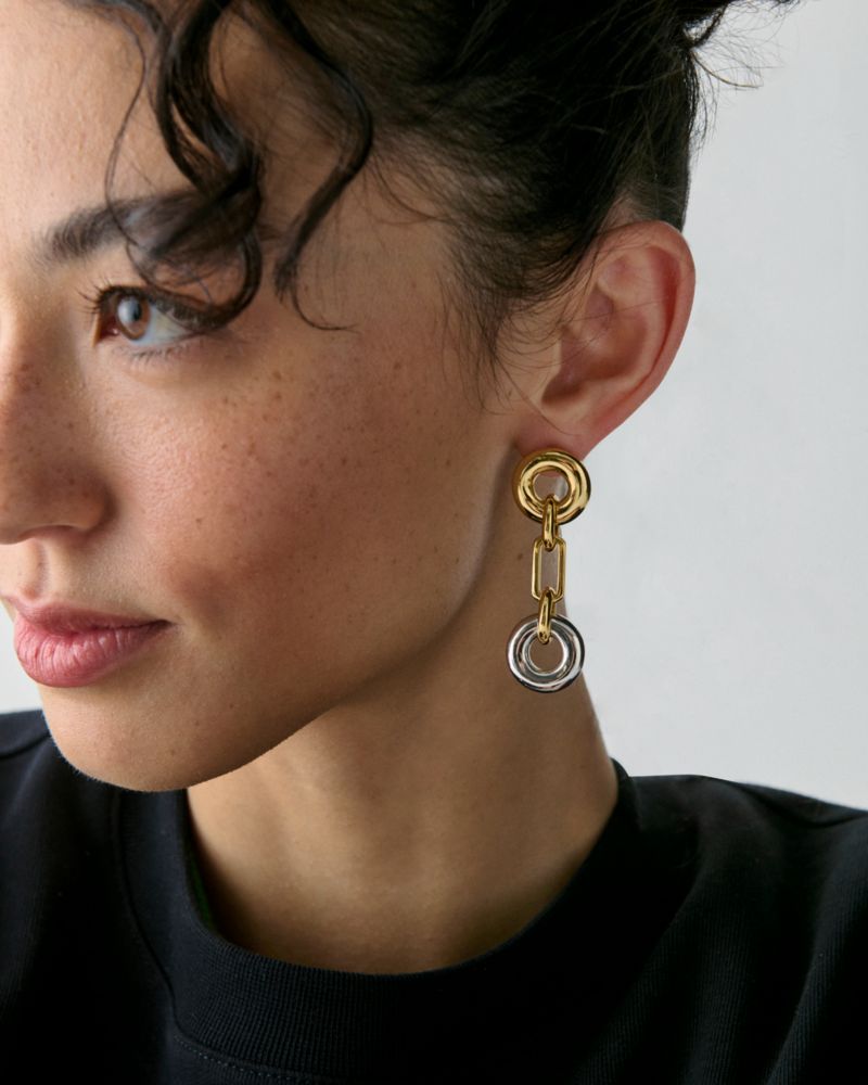 Interlock Linear Earrings