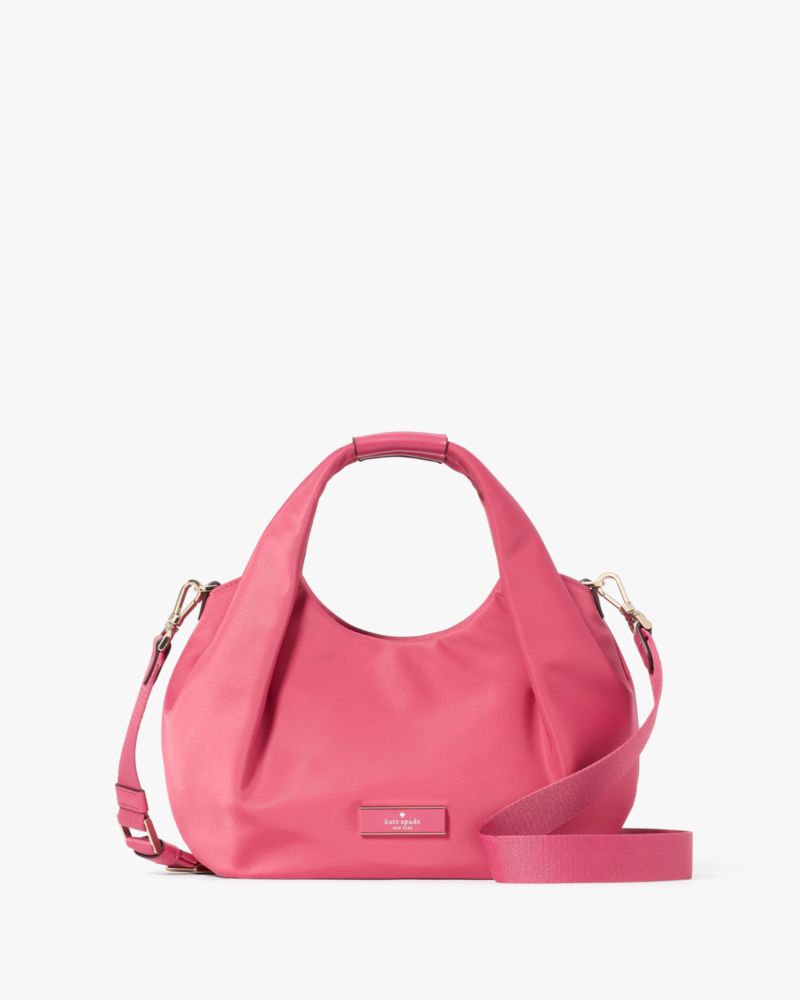 Carter Nylon Small Pleated Crossbody