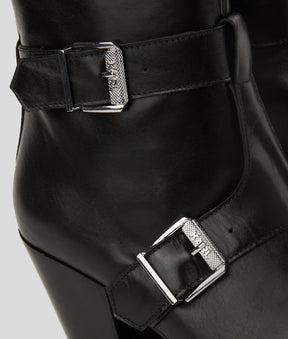 KOWBOY BUCKLED ANKLE BOOTS