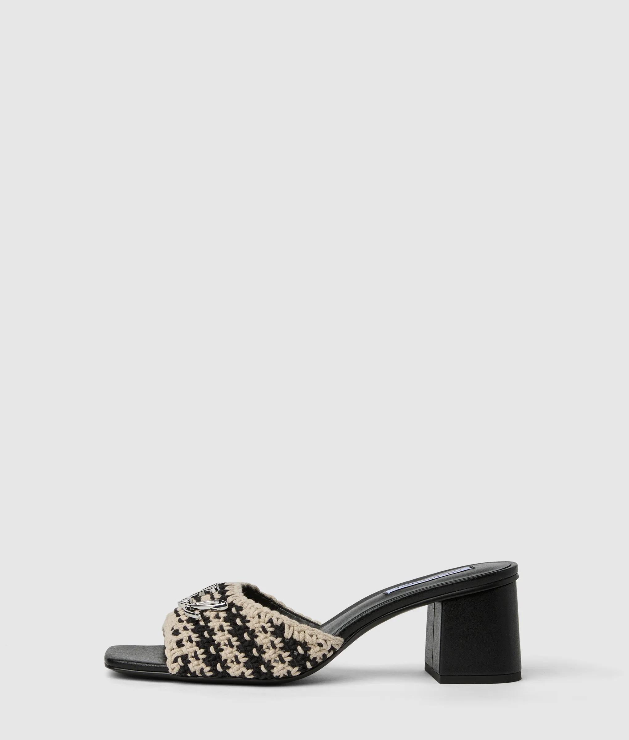 Plaza II crochet heeled sandals