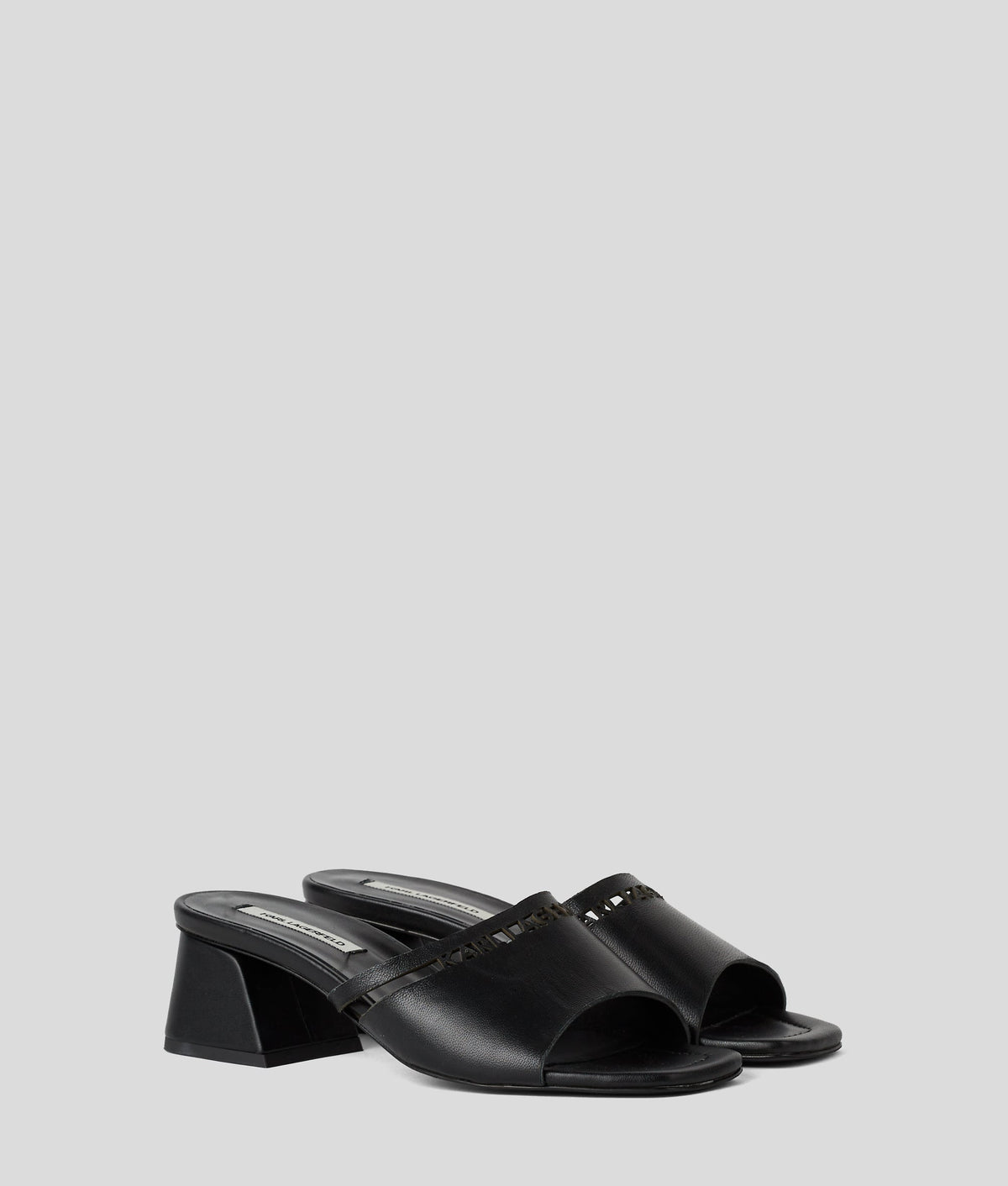 CUT-OUT HEELED SANDALS