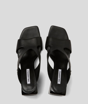 ASTRA NOVA CUT-OUT HEELED SANDALS
