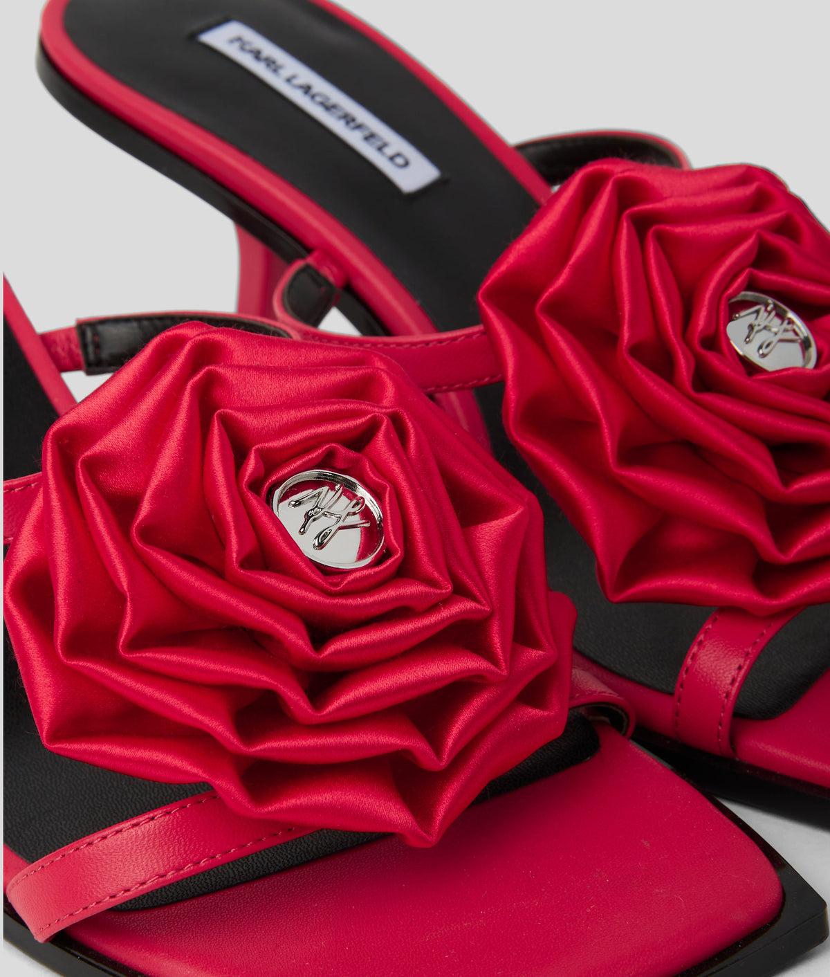 KARMEL FLORAL HEELED SANDALS