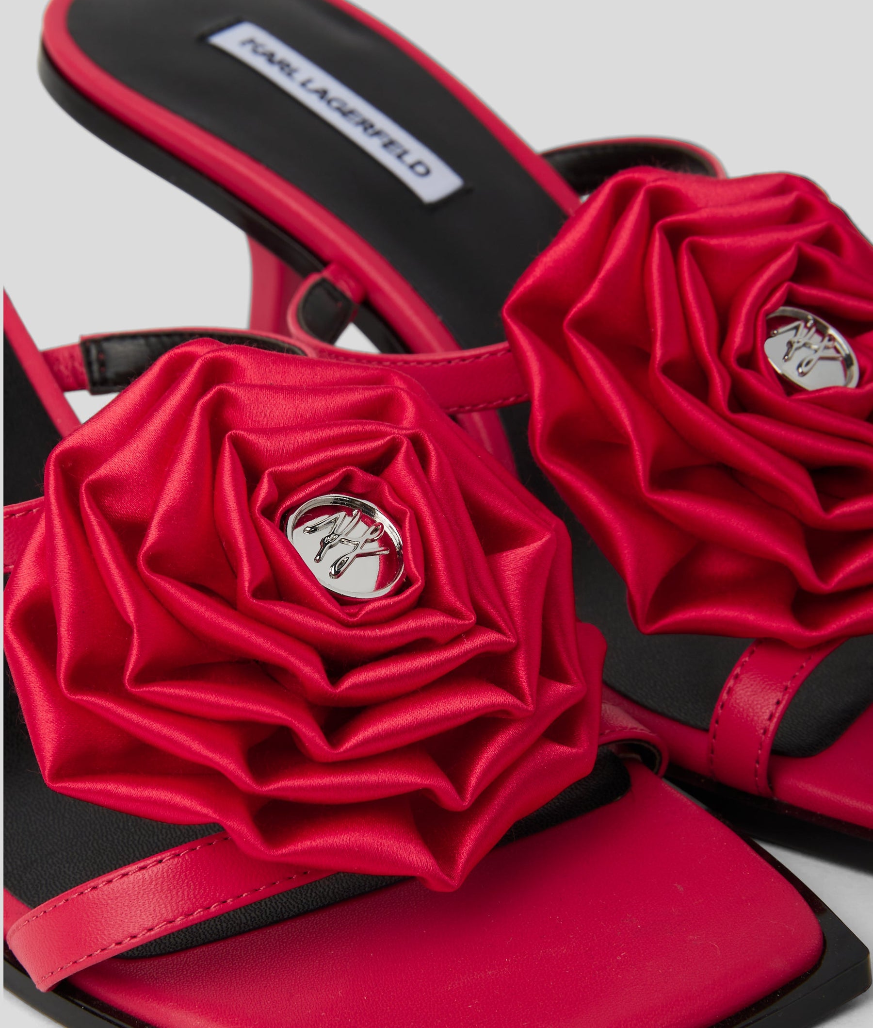 KARMEL FLORAL HEELED SANDALS