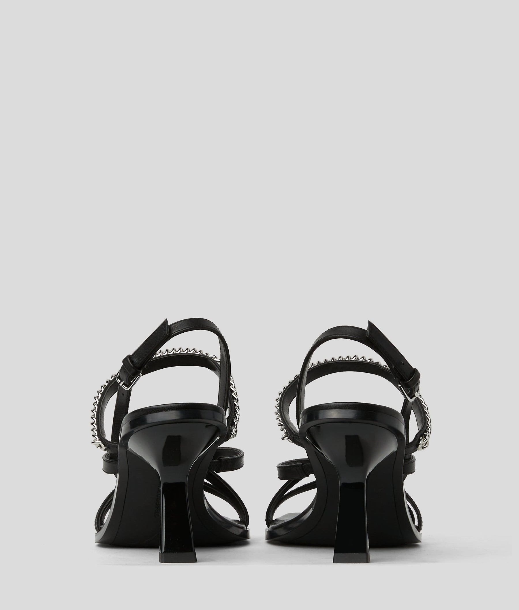 KARMEL SIGNIA CHAIN STRAP HEELED SANDALS