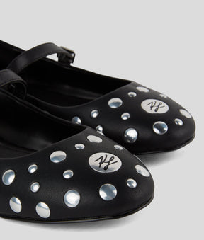KARO MIRROR STUDS PUMPS