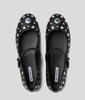 KARO MIRROR STUDS PUMPS