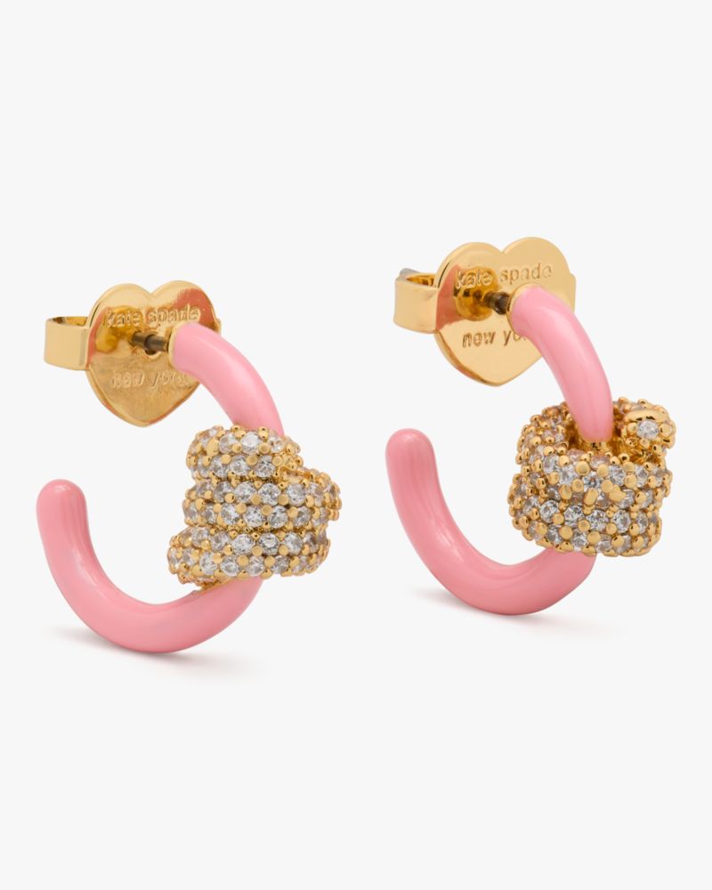 Ropes & Knots Pave Huggies