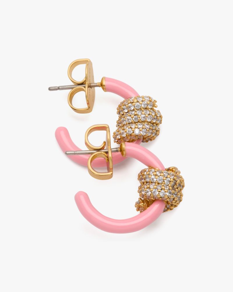 Ropes & Knots Pave Huggies